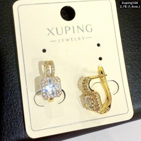 Сережки Xuping14К 10882 (1.4см)